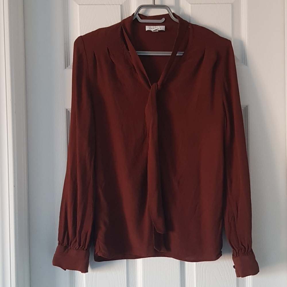 Topshop Tie Front Top